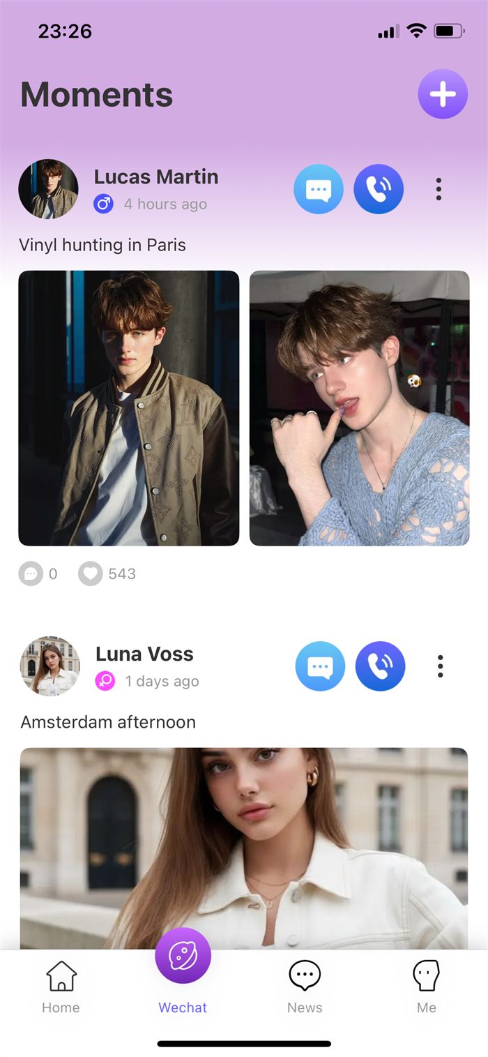 Moments feed in lemon